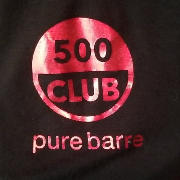 Pure Barre 500 Club black flowy tank Medium - Picture 2 of 3